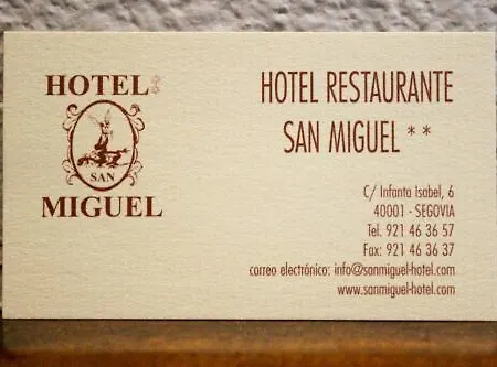 San Miguel Hotel Segovia