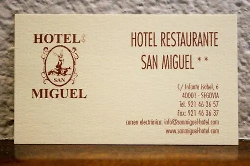 San Miguel מלון סגוביה